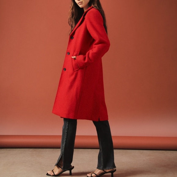 Abercrombie & Fitch - The A&F Dad Coat in Camel, S Tall - Picture 10 of 11